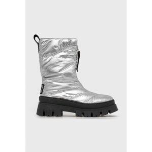 Čizme za snijeg Steve Madden Savannah boja: srebrna