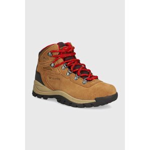 Cipele Columbia Newton Ridge Plus Waterproof za žene, boja: smeđa