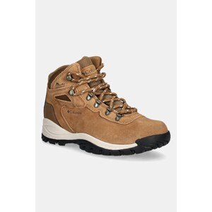 Cipele Columbia Newton Ridge Plus Waterproof za žene, boja: smeđa
