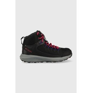 Cipele Columbia Trailstorm Mid Waterproof za žene, boja: crna, s toplom podstavom