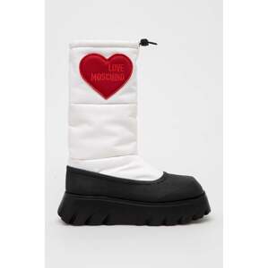 Čizme za snijeg Love Moschino boja: bijela