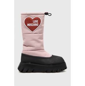 Čizme za snijeg Love Moschino boja: ružičasta