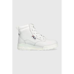 Kožne čizme Fila Grunge Ii L boja: bijela, s platformom