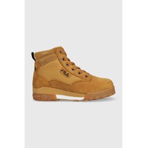 Čizme Fila Grunge za žene, boja: smeđa, s platformom