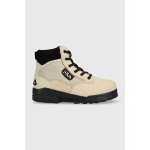 Čizme Fila Grunge Ii Bl za žene, boja: bež, s platformom
