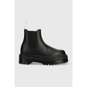 Gležnjače Dr. Martens V 2976 Quad Mono za žene, boja: crna, s platformom, DM27560001-Black