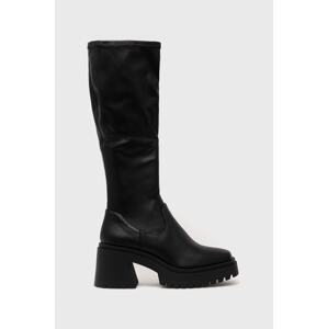 Čizme Steve Madden Jetstream za žene, boja: crna, s debelom petom