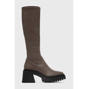 Čizme Steve Madden Jetstream, za žene, boja: smeđa, s debelom petom