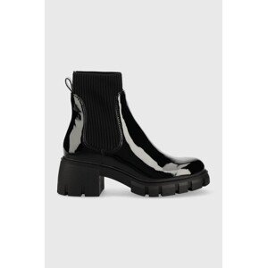 Gležnjače Steve Madden Hutch za žene, boja: crna, s platformom