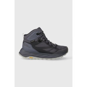 Cipele Jack Wolfskin Terraventure Texapore Mid za žene, boja: tamno plava, s toplom podstavom