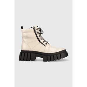 Čizme Steve Madden Incredible za žene, boja: bež, s platformom, s polutoplom podstavom