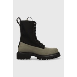 Čizme Rains Palladium x Show Combat Boot Neopren boja: crna, 22610.65-65.Evergre