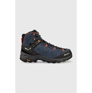 Cipele Salewa Alp Trainer 2 Mid GTX za muškarce, boja: tamno plava, s toplom podstavom