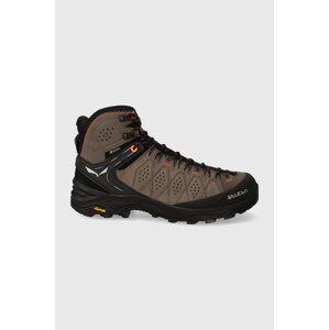 Cipele Salewa MS ALP TRAINER 2 MID GTX za muškarce, boja: zelena, s toplom podstavom