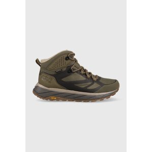 Cipele Jack Wolfskin Terraventure Texapore mid za muškarce, boja: zelena, s toplom podstavom, 4051521