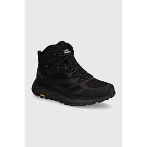 Cipele Jack Wolfskin Terraventure Texapore mid za muškarce, boja: crna, s toplom podstavom, 4051521