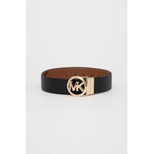 Dvostrani kožni remen MICHAEL Michael Kors za žene, boja: crna