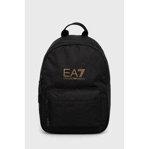 Ruksak EA7 Emporio Armani boja: crna, mali, jednobojni model