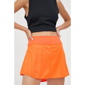 Suknja adidas Performance boja: narančasta, mini, ravna