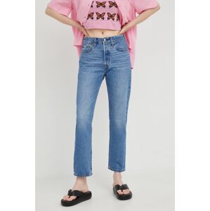 Traperice Levi's 501 Crop za žene, visoki struk