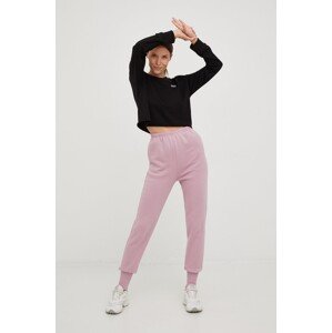 Donji dio trenirke Reebok Classic za žene, boja: ružičasta, glatki materijal