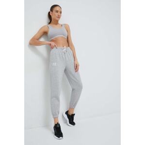Donji dio trenirke Under Armour boja: siva, glatki materijal