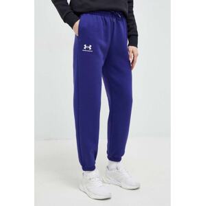 Donji dio trenirke Under Armour za žene, boja: tamno plava, glatki materijal