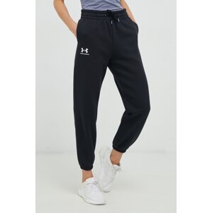 Donji dio trenirke Under Armour za žene, boja: crna, glatki materijal