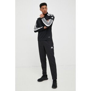 Hlače za trening adidas Performance Entrada 22 za muškarce, boja: crna, glatki materijal, H57533