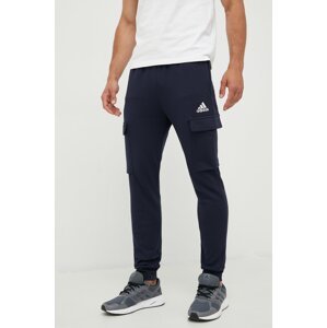 Donji dio trenirke adidas za muškarce, boja: tamno plava, glatki materijal