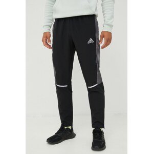 Donji dio trenirke adidas Performance za muškarce, boja: crna, s tiskom