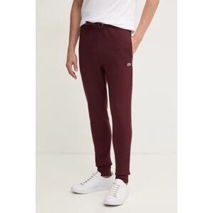 Donji dio trenirke Lacoste boja: bordo, bez uzorka