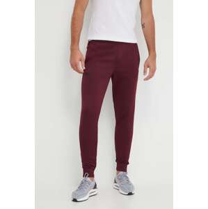 Donji dio trenirke Under Armour Fleece za muškarce, boja: bordo, bez uzorka