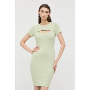 Haljina Guess boja: zelena, mini, uske
