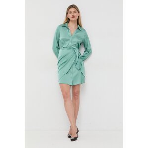 Haljina Guess boja: zelena, mini, ravna