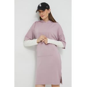 Haljina Fila boja: ružičasta, midi, oversize