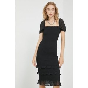 Haljina Abercrombie & Fitch boja: crna, mini, uske