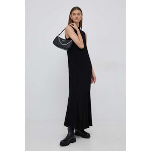 Haljina Calvin Klein boja: crna, maxi, ravna