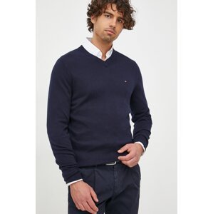 Pulover s dodatkom kašmira Tommy Hilfiger za muškarce, boja: tamno plava, lagani