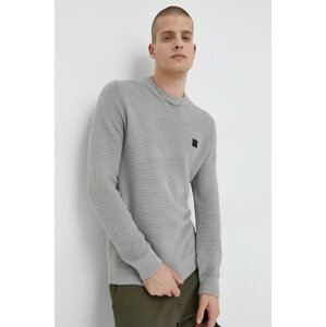 Pulover Solid za muškarce, boja: siva, lagani