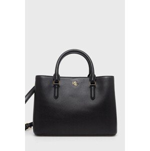 Kožna torba Lauren Ralph Lauren boja: crna, 431876725004