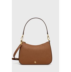 Kožna torba Lauren Ralph Lauren boja: smeđa, 431883768007
