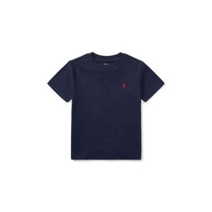 Dječja pamučna majica kratkih rukava Polo Ralph Lauren boja: tamno plava, jednobojni model
