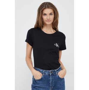 Pamučna majica Calvin Klein Jeans boja: crna