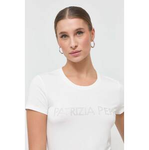 Majica kratkih rukava Patrizia Pepe za žene, boja: bijela