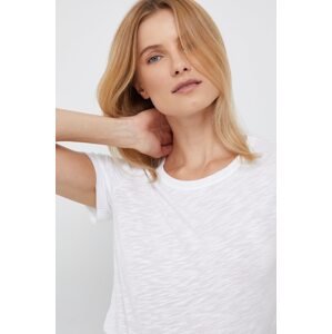 Majica kratkih rukava Sisley za žene, boja: bijela