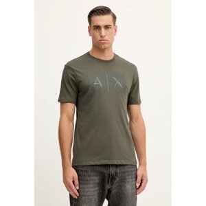 Pamučna majica Armani Exchange boja: bordo, s tiskom, 8NZTCK Z8H4Z