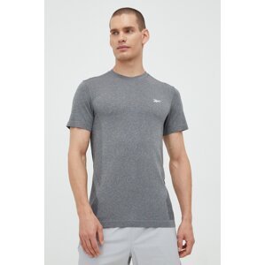 Majica kratkih rukava za trening Reebok United By Fitness Myoknit , boja: siva, melanž
