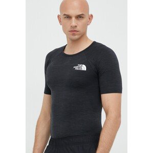 Sportska majica kratkih rukava The North Face Mountain Athletics boja: crna, melanž