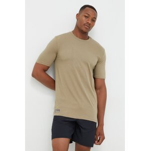 Majica kratkih rukava Under Armour Tactical za muškarce, boja: zelena, jednobojni model